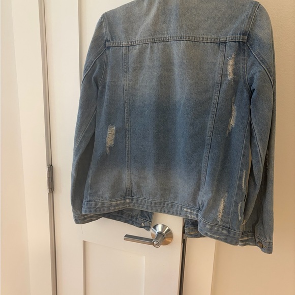 Altar'd State Blue Distressed Jean Jacket - Picture 5 of 6